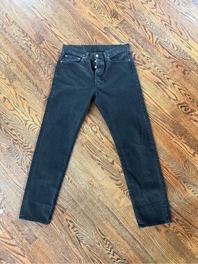 Levi’s Denim Tears 501 Original Fit Men’s Black Jeans 33x32 Brand New